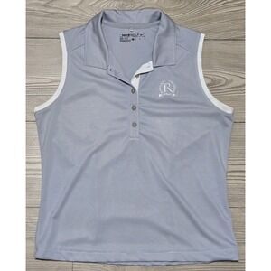 Nike Women’s Light Gray Sleeveless Polo Golf Top